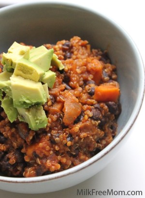 Vegan Quinoa Sweet Potato Chili