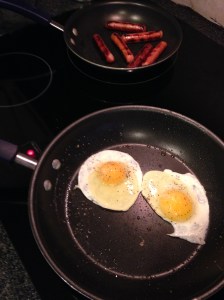 Bubby's favorite "sunny up side" eggs