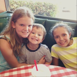 At lunch with Daddy (Steve)